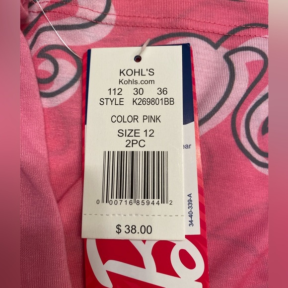 Barbie pajamas size 12 and slippers - Picture 6 of 11